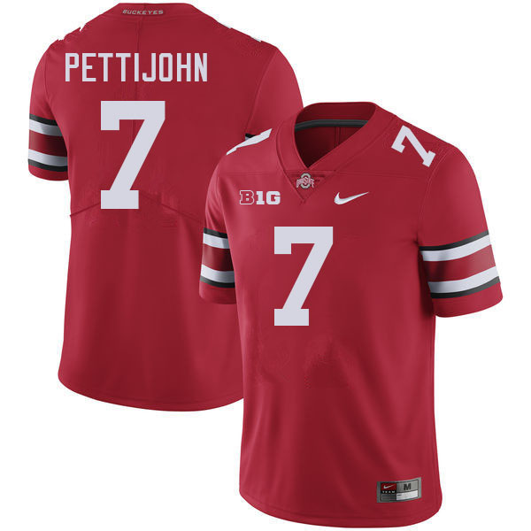 Riley Pettijohn Ohio State Buckeyes Jersey College Football Uniforms-Red